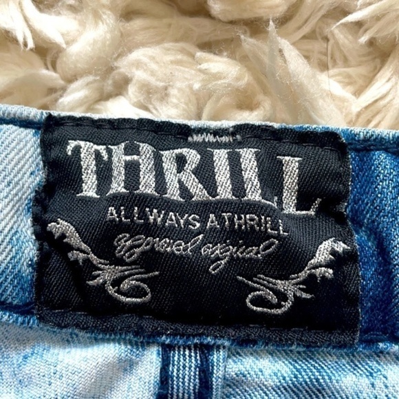 THRILL | JUNIOR SIZE 7 STYLE ACID WASHED JEANS - Picture 8 of 9